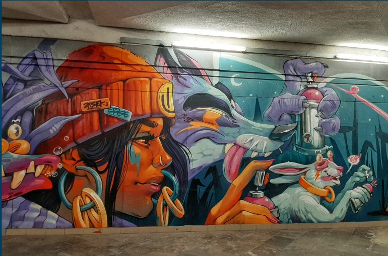 ARSEK & ERASE  Street art, Graffiti artwork, Mural art